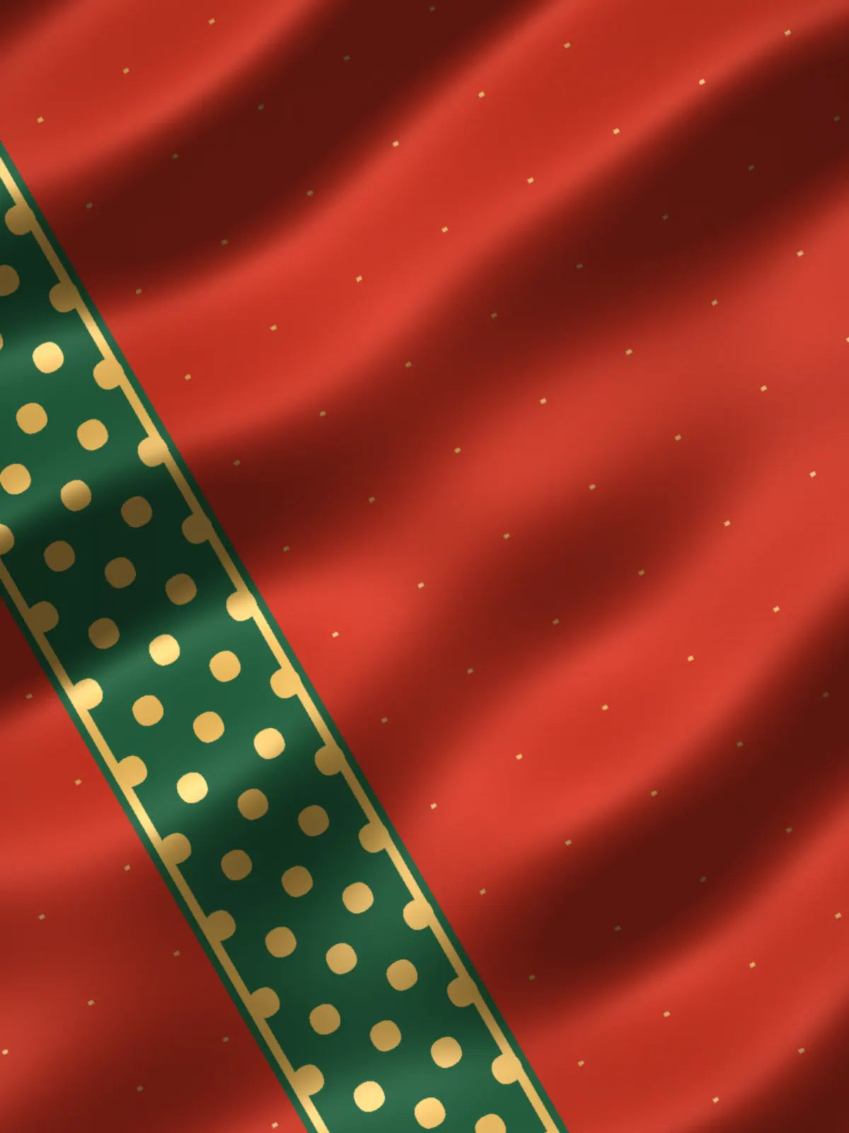 Bandhan: red and green gharchola with tied dots in each square, border detail