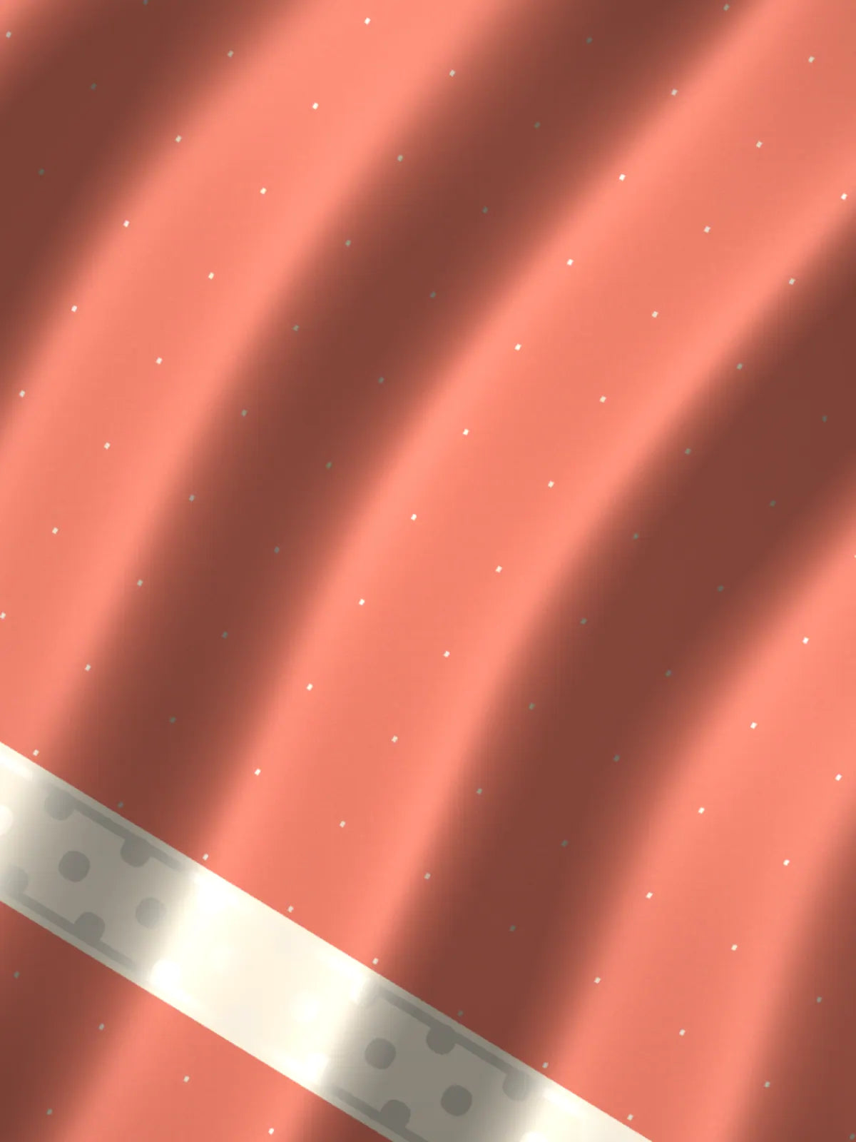 Thendral: rose silk cotton with a contrast temple border, drape