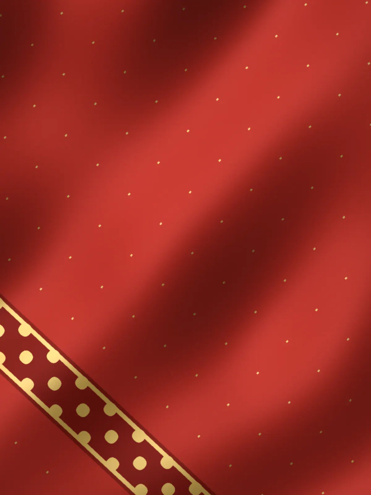 Rangoli: crimson patola with a double ikat grid, drape