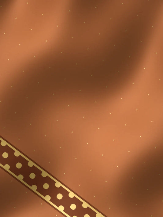 Tamra: copper tissue banarasi with a gold pallu, drape